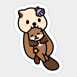 Mother's Day Otters Sticker